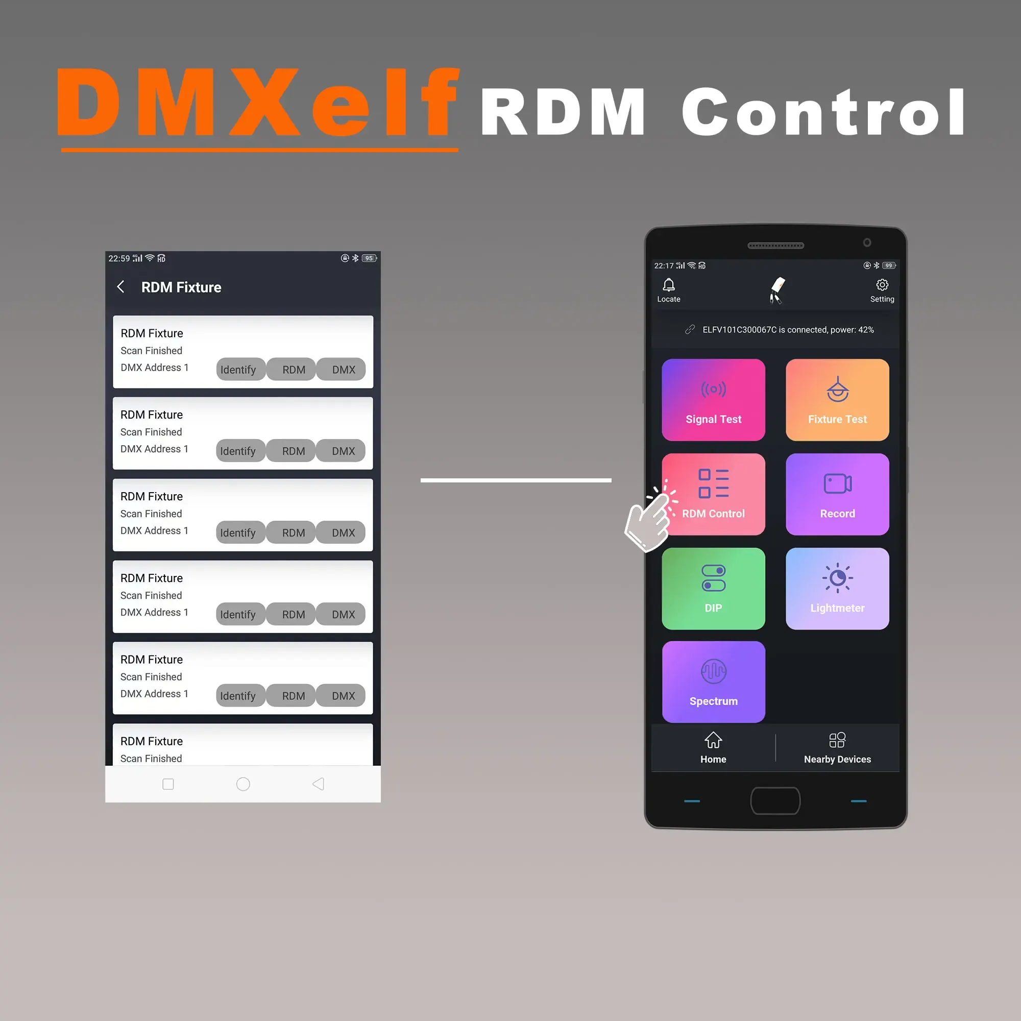 Многофункциональный DMX-тестер DMXelf 3pin Bluetooth (Android, IOS)